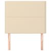 vidaXL Cabecero de cama de tela color crema 90x5x118/128 cm