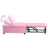 vidaXL Sofá cama Rosa 194 x 67 x 37 cm tela