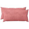 vidaXL Coj&iacute;n con almohada HEERLEN 2 uds. Rosa Terciopelo