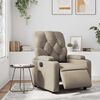 vidaXL Sill&oacute;n reclinable el&eacute;ctrico de cuero sint&eacute;tico color capuchino