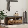 vidaXL Banco de entrada con coj&iacute;n Madera vieja 100 x 38 x 46 cm