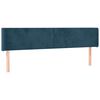 vidaXL Cabecero de terciopelo azul oscuro 203x16x78/88 cm
