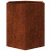vidaXL Jardinera de acero corten oxidado 40x40x45 cm