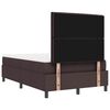 vidaXL Cama tipo Box Spring Marr&oacute;n Oscuro 120 x 200 cm tela