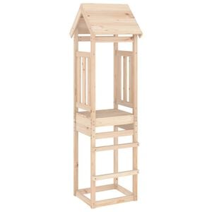 vidaXL Torre de juegos madera maciza de pino 52,5x46,5x206,5 cm