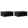vidaXL Mesita de Noche 2 uds. Roble Negro 40 x 31 x 15 cm