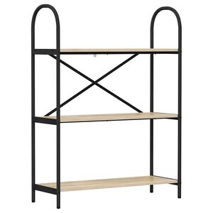 vidaXL Estante de libros 3 niveles 80 x 30 x 109 cm Roble Sonoma