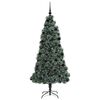 vidaXL &Aacute;rbol de Navidad artificial preiluminado con set de bolas Verde