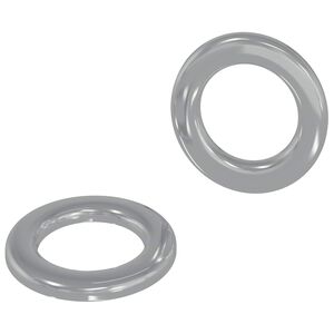 vidaXL Arandelas 2 pcs Plateado 10 x 10 x 0,8 mm Hierro