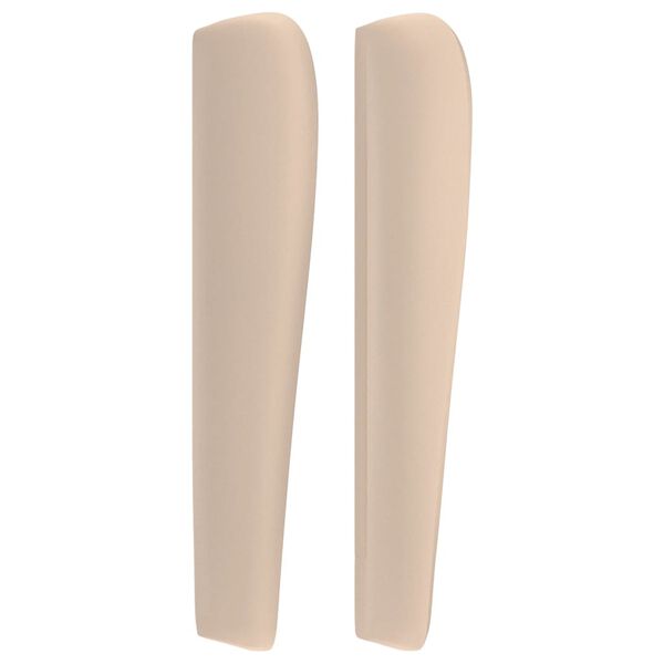 vidaXL Cabecero con orejas cuero sint&eacute;tico capuchino 103x23x118/128 cm