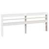 vidaXL Estructura de cama sin colch&oacute;n madera maciza blanca 200x200 cm