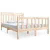 vidaXL Estructura de cama madera maciza 140x190 cm