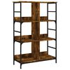 vidaXL Estanter&iacute;a de madera ingenier&iacute;a roble ahumado 78,5x33x117,5 cm