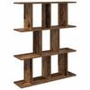 vidaXL Estante de pared Madera envejecida 80 x 20 x 96 cm