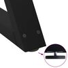 vidaXL Patas para mesa de centro (2 unidades), color negro, 70 x (30-31,3) cm, acero