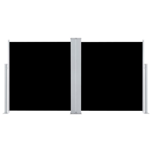 vidaXL Toldo lateral retráctil negro 100x600 cm