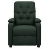 vidaXL Sill&oacute;n reclinable el&eacute;ctrico tela verde oscuro