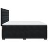 vidaXL Cama box spring con colch&oacute;n terciopelo negro 200x200 cm