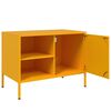 vidaXL Muebles para TV 2 piezas acero amarillo mostaza 68x39x50,5 cm