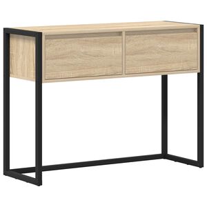 vidaXL Mesa Auxiliar Sonoma 100 x 36 x 75 cm Madera de ingenier&iacute;a