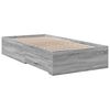 vidaXL Cama con cajones madera ingenier&iacute;a gris Sonoma 90x200 cm