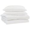 vidaXL Edred&oacute;n de Verano con almohada 3 uds. Blanco Microfibra