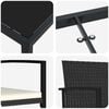 vidaXL Conjunto de Comedor de Jard&iacute;n 3 pcs Negro