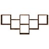 vidaXL Estanter&iacute;a de pared madera ingenier&iacute;a roble ahumado 159x18x66cm