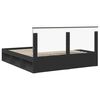 vidaXL Estructura de cama Negro 180 x 200 cm Madera de pino macizo