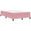 vidaXL Cama tipo Box Spring con colch&oacute;n Rosa 120 x 190 cm tela