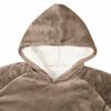 vidaXL Sudadera manta Camel s Forro Polar y Franela