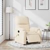 vidaXL Sill&oacute;n reclinable de masaje el&eacute;ctrico tela de microfibra beige