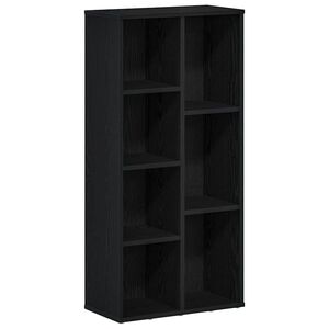 vidaXL Estanter&iacute;a de madera de ingenier&iacute;a roble negro 50x25x104 cm