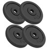 vidaXL Discos de pesas de hierro fundido 4 uds 4x5 kg