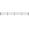vidaXL Cerca de alambre con pinchos de anclaje gris antracita 1,1x10 m