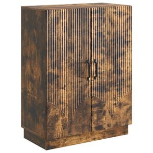 vidaXL Aparador Roble Ahumado 66 x 34,5 x 87 cm Madera de Ingenier&iacute;a