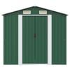 vidaXL Caseta de jard&iacute;n de metal 204x132x186 cm verde