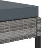 vidaXL Set de muebles jardín 9 pzas con cojines ratán sintético gris