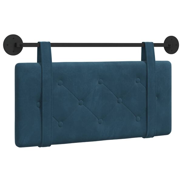 vidaXL Cabecera Colgante Azul 100 x 55 x 5 cm Terciopelo