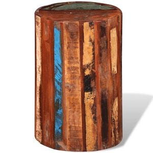 vidaXL Taburete de madera maciza reciclada
