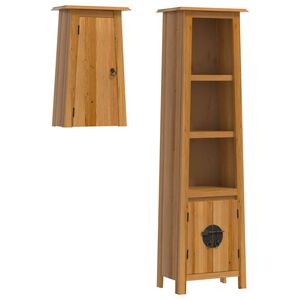 vidaXL Conjunto de muebles de ba&ntilde;o 2 piezas madera maciza de pino