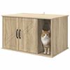 vidaXL Casa para Gatos Sonoma 85 x 55 x 50 cm Madera de ingenier&iacute;a