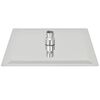 vidaXL Cabezal de ducha efecto lluvia 2 uds acero inoxidable 25x25 cm