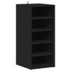 vidaXL Muebles zapateros 2 uds madera contrachapada negro 31,5x35x70cm