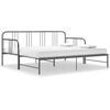 vidaXL Estructura sofá cama extraíble sin colchón metal gris 90x200 cm