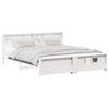 vidaXL Estructura de cama con estante 180 x 200 cm Pino macizo