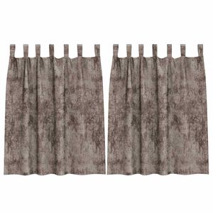 vidaXL Cortinas de Terciopelo 2 uds. Capuchino 140 x 140 cm Terciopelo