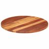 vidaXL Tablero de mesa redonda madera maciza de acacia 25-27 mm 70 cm