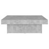 vidaXL Mesa de centro madera contrachapada gris hormigón 80x50x40 cm