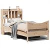 vidaXL Estructura de cama sin colch&oacute;n madera maciza pino 75x190 cm